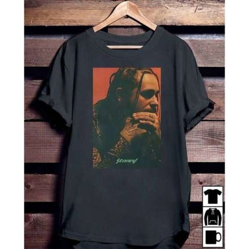 Post Malone Rapper Graphic Music Fan Retro Hip Hop Concert Gift Unisex T-Shirt